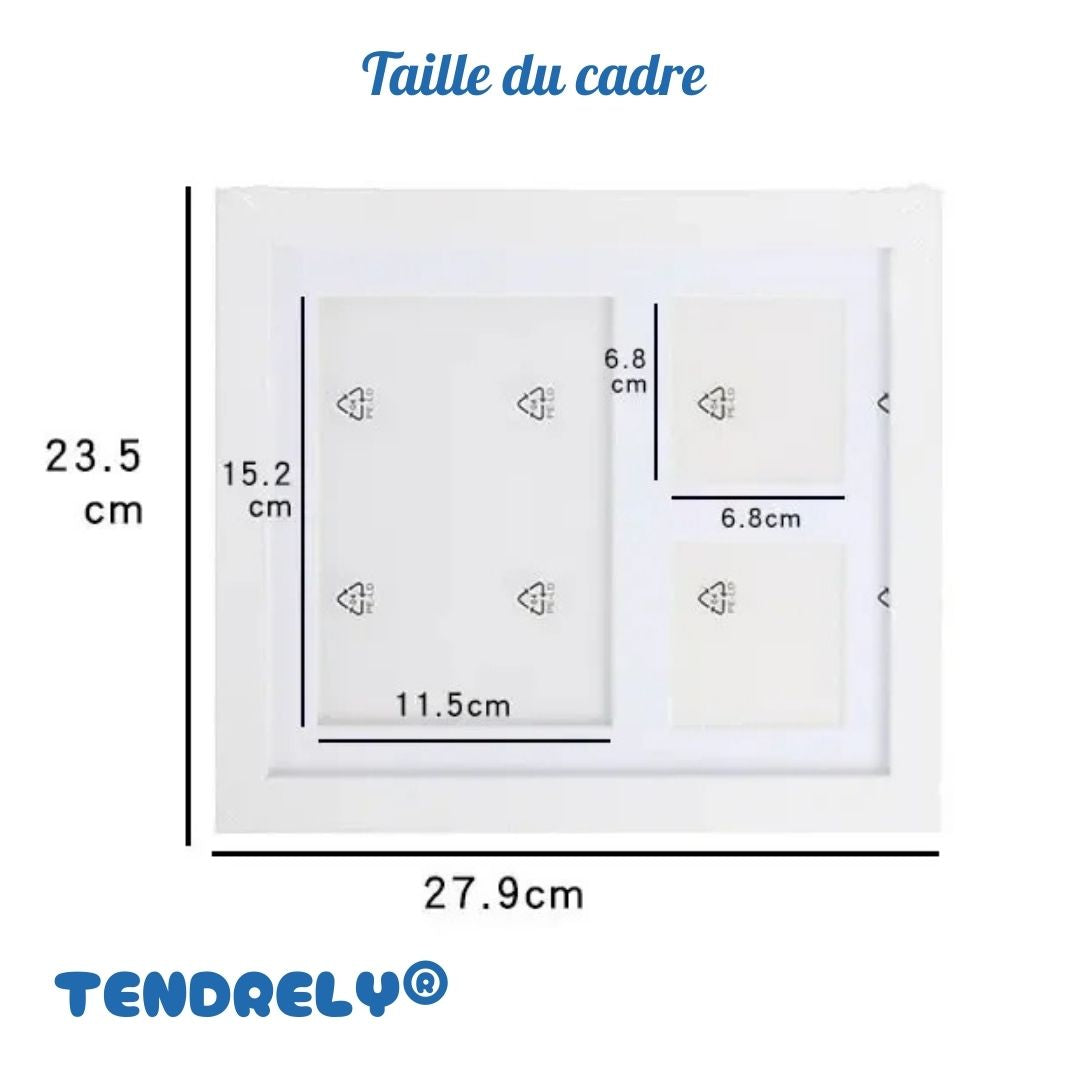 Kit empreinte argile avec cadre photo - Tendrely